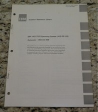 Vintage IBM 1410/7010 Operating System 1410-PR-155/Autocoder 140-AU-968 Dtd 1967 picture