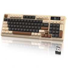 ZIYOU LANG M96 Gaming Keyboard Dual Mode Wireless 94 Keys RGB Screen Knob PBT picture