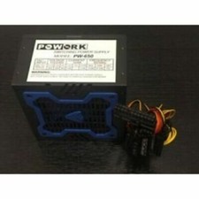 Brand NEW--Powork 650w-MAX BLUE 12cm Fan ATX Power Supply 20+4Pin SATA & PCIe picture