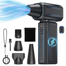 Compressed Air Duster,200000RPM Electric Duster,Stepless Speed Mini Black picture