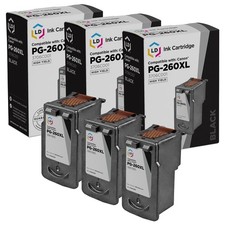 LD Replacement for Canon PG-260XL / 3706C001 Black High Yield 3PK Ink Cartridges picture