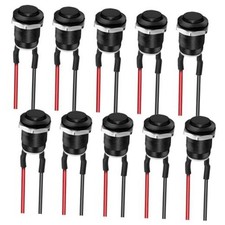 10PCS 12mm Momentary Push Button Switch, Mini Round Pushbutton Switches Black picture