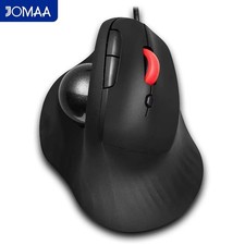 JOMAA Ergonomic Wired Vertical Trackball Mouse 1600DPI Silent Click USB picture