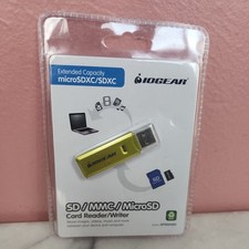  Iogear GFR204SD Flash Card MicroSD/SD/MMC Reader/Writer USB 2.0 NEW picture