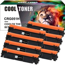 8PK High Yield CRG051 Toner Cartridge for Canon 051H imageCLASS LBP162dw MF267dw picture