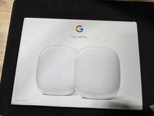 Google Nest Wifi Pro 2-Pack White Wi-Fi 6E Mesh Router System Open Box picture