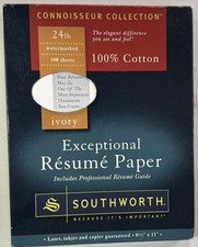 Southworth Connoisseur Collection 100% Cotton Exceptional Résumé picture