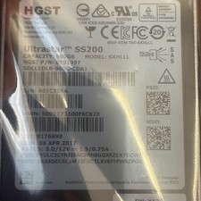 HGST ULTRASTAR SDLL1DLR960GCDA1 SS200 960GB 2.5 SAS SSD 0TS1397 SXHLLL 60% Healt picture