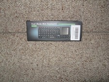 NEW HANDHELD Dual Mode Mini Keyboard 2.4G & BT Black picture