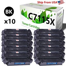 10PK C7115X 7115X Toner Cartridge Laser Jet 1200N 1200SE Printer Monochrom picture