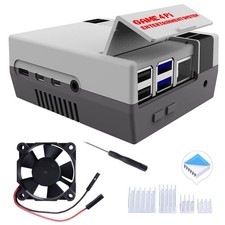 GeeekPi Case for Raspberry Pi 4, Pi 4 Case with Cooling Fan and Pi 4 Heatsink, R picture