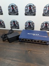 Netgear FS108 v2 Port 10/100 Fast Ethernet Switch With Power Supply  - Good picture
