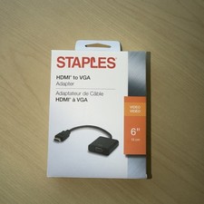 Staples HDMI to VGA Adapter Video 6