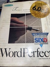 Vintage 1994 WordPerfect Complete Version 6.0A DOS/Windows Manual License Disks picture