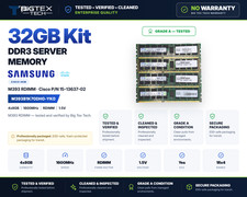32GB (4x8GB) Samsung M393B1K70DH0-YK0 DDR3 1600MHz ECC RDIMM Cisco 15-13637-02 picture