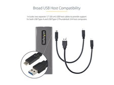 StarTechcom M.2 PCIe NVMe/M.2 Sata Ssd Usb Enclosure M2-USB-C-NVME-SATA picture