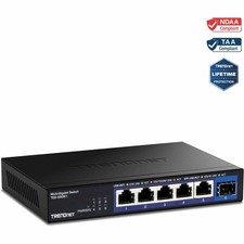 Trendnet TEGS5061 6-Port 2.5G Switch w/ 10G SFP+ Port Black picture