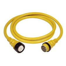 Marinco 50 AMP 125V Shore Power Cable - 75' - Yellow picture