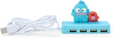 Sanrio Slim USB Hub Hangyodon Port 4, 6 x 9.5 x 3cm Character 327514 picture
