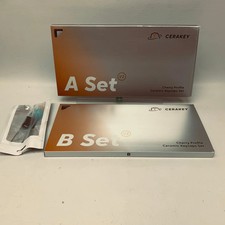 New Cerakey V2 Ceramic Keycaps A & B Full Set PurpleCrazed Black White Crazed picture