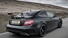 Cars amg mercedes benz c63 black Desk Mat Stitched picture
