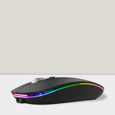LED Wireless Mouse, G12 Slim Rechargeable Silent 2.4G USB Optical Mouse picture
