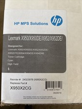 Lexmark X950X2CG by HP MPS Solutions Cyan Toner Cartridge X950 X950DE picture