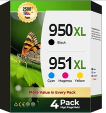4PK 950XL 951XL(1BK/C/M/Y)Ink Combo Compatible for HP  OfficeJet Pro 8620 251DW picture