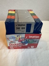 IBM Imation 2HD IBM 25 + 5 Free Total 30 Rainbow Diskettes 1.44 MB Brand New picture