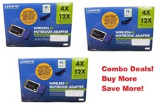 3x Cisco Linksys Wireless-G Notebook Adapter CardBus Wifi Notebook Card Laptop picture