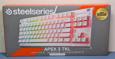 SteelSeries Apex 3 TKL White RGB Gaming Keyboard 64819 NEW SEALED picture