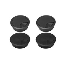 4 Pack Office Desk Grommet 2'' Round Cable Hole Caps Cover Organizer Stopper Cor picture