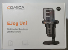 Comica (‎EAUS-CC00005) EJoy Uni(D) RGB Cardioid Condenser USB Microphone, Black picture