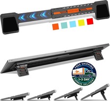 Soporte para teclado de ordenador de sobremesa, elevador ajustable, soporte picture