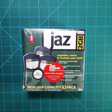NEW factory Sealed 3-Pack Iomega Jaz 2GB Disk Storage Media picture