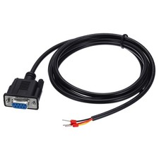 22AWG DB9 Female to 235 Bare Wire with 3 Wiring Terminals,4.9 ft picture