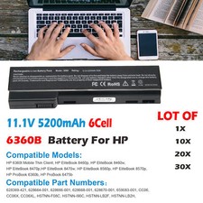 🧡LOT 30x 6360b Battery For HP 8460P 8470p 8560p 6460b 6465b 6470b 6475b 6570b picture