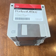 Vintage Novell PerfectOffice For Windows V3.0 3.5” Disks 1-26 + Setup Disk picture