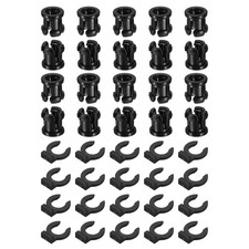 20 Set 3D Printer Tube Coupler Set Joint Connector 7.5mm OD x 4mm ID, Black picture