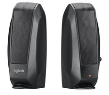 Logitech S-120 2-Piece 2 Channel Multimedia Speaker System w/Headphone Jack picture