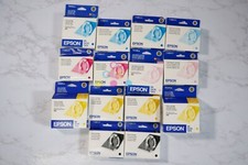 14 OEM Epson Stylus Photo 960 C,LC,M,LM,Y,K Inks T033220,520,320,620,420,120 picture