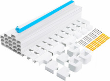 Cord Hider 315 Inch Cable Cover Raceway Kit 20 Pack White picture