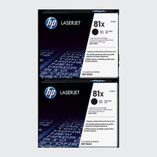 Open Box HP 81X High Yield Black 2-Pack Original LaserJet Toner Cartridge Set, picture