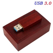JASTER Bamboo USB3.0 Flash Drive 64GB, Custom Engraving, Wooden Gift Box Storage picture