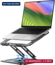 LOXP Adjustable Laptop Stand, Computer Stand with 360 Rotating Base, Ergonomic L picture