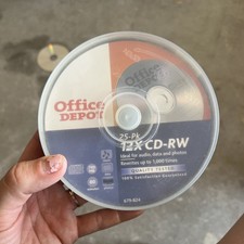 Office Depot CD-RW 12x Speed 700MB 80 Minutes- 23 Open Pack Spindle picture