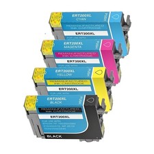 4x Hi-Yield BKCMY Ink For Epson 200 XL T200XL Expression XP200 XP300 XP400 410 picture