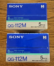 Genuine Sony D8 D-Eight Data 8mm Tape 10ct Cartridge 5GB Compressed QG-112M -NEW picture