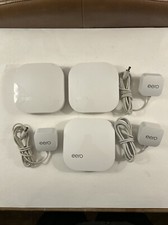 Lot of 3 EERO Pro 1st Generation Mesh Wi-fi Router A010001 w/ OEM Adapter picture