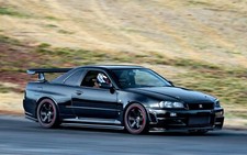 Cars nissan skyline r34 gt Desk Mat Stitched picture
